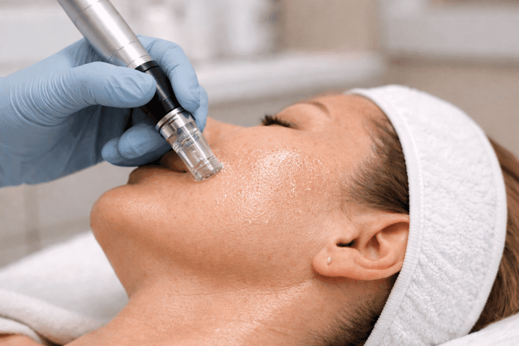 Tratamiento de exosomas faciales con microneedling en ALUMED San Pedro Garza García Monterrey