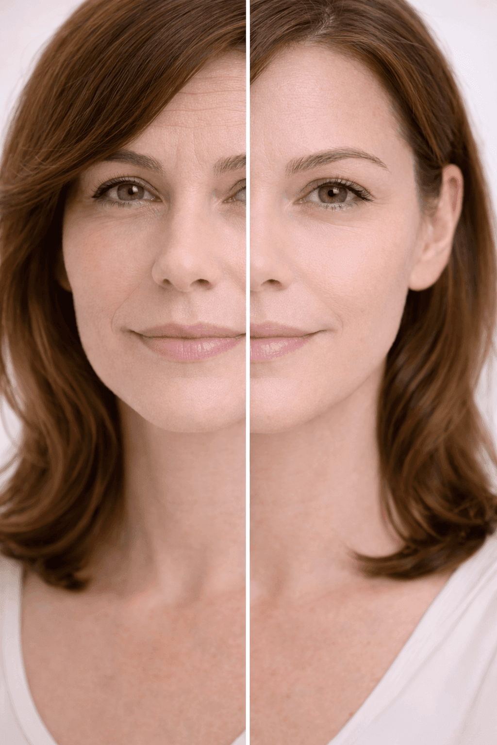 Arrugas dinámicas en frente y patas de gallo antes del tratamiento