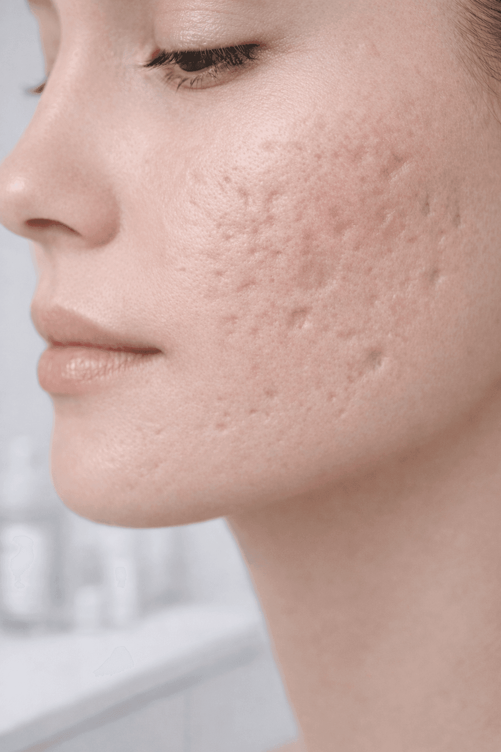 Tipos de cicatrices de acné: ice pick, rolling y boxcar