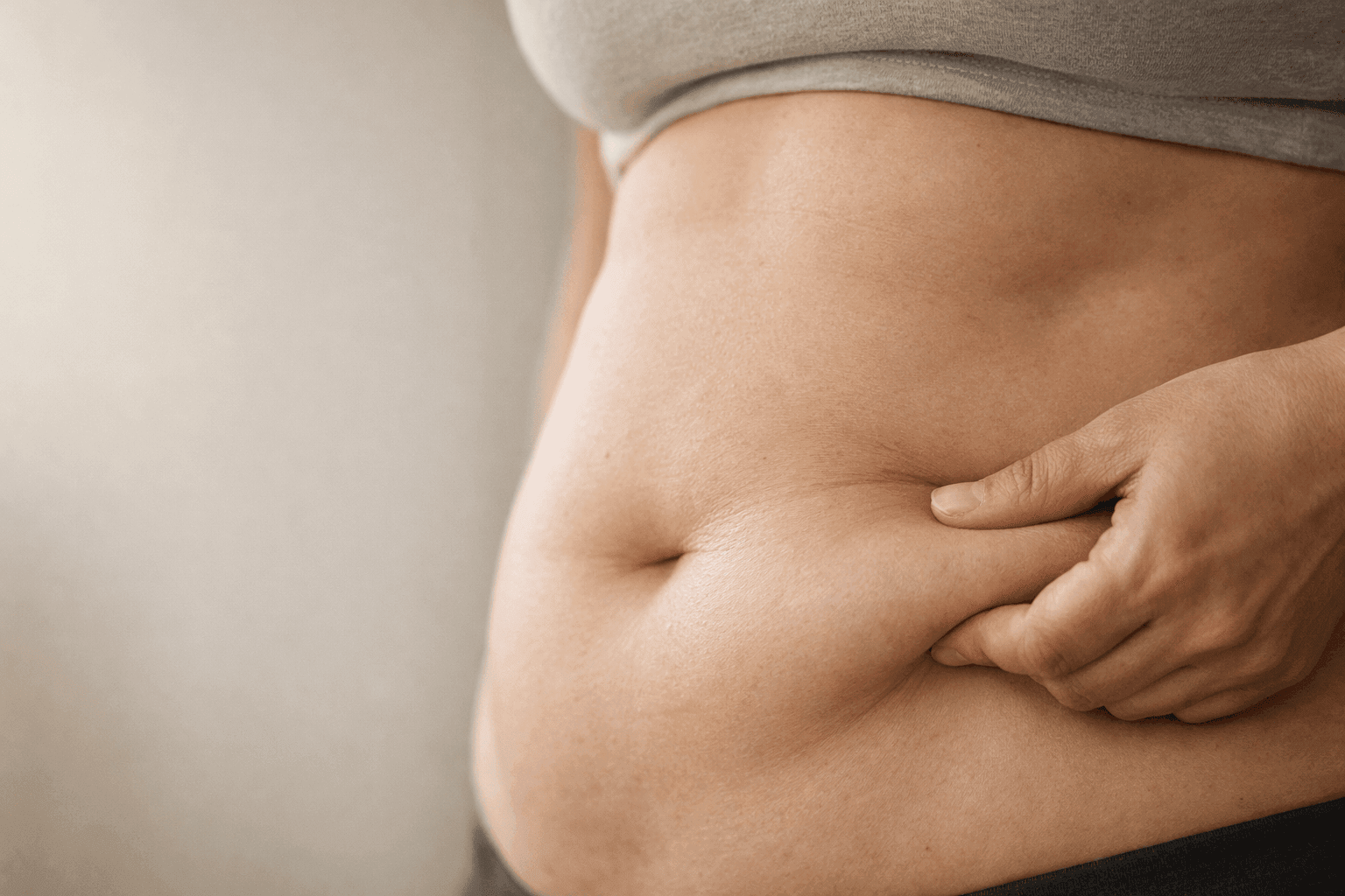 Grasa localizada en abdomen bajo y flancos resistente a dieta y ejercicio