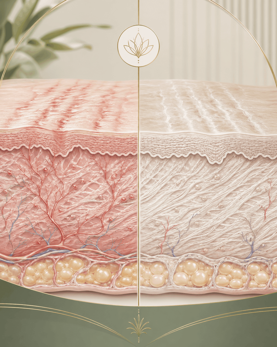 Diferencia entre estrías rojas (recientes) y estrías blancas (maduras): anatomía dérmica