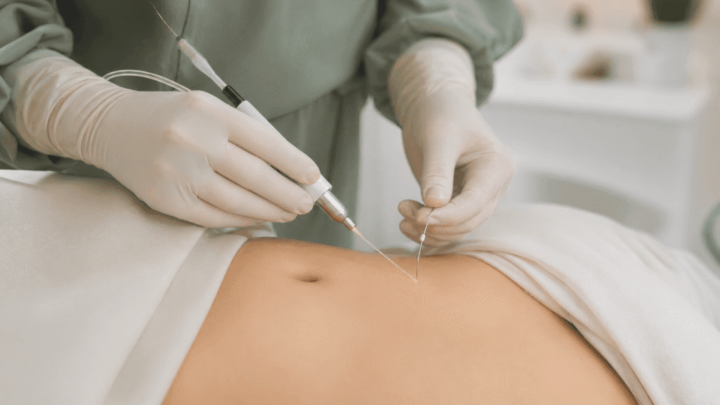 Subcisión térmica con láser 1470nm para fibrosis post-liposucción en ALUMED