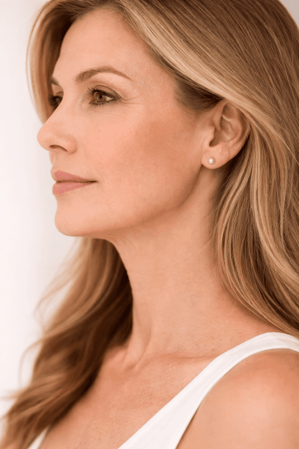 Flacidez facial con jowls y pérdida de definición del óvalo