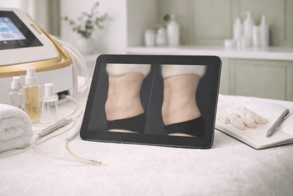 Endoláser antes y después con láser híbrido de doble longitud de onda en ALUMED Monterrey