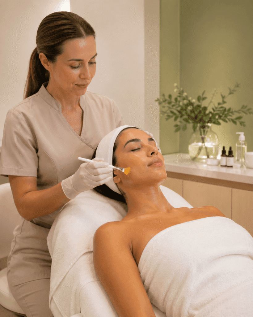 Protocolo Alumed Glow variante despigmentante con peeling médico y microneedling