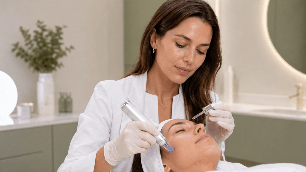 Microneedling con exosomas para refinamiento de poros en ALUMED