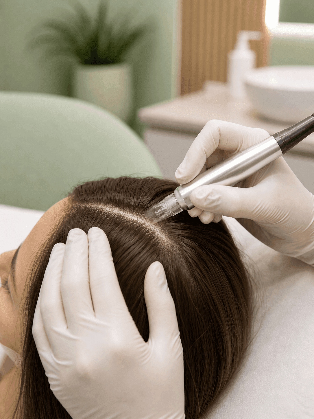 Mesoterapia capilar farmacológica con cócteles individualizados para caída de cabello femenina