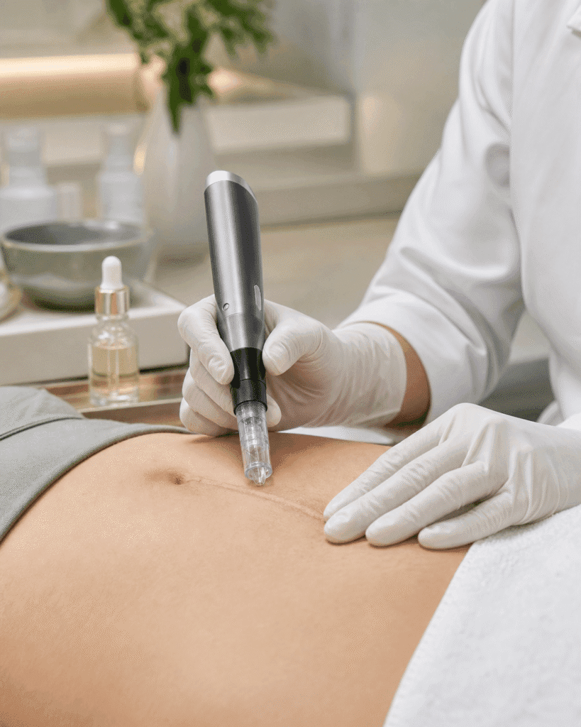 Microneedling con SkinPen Precision y exosomas sobre cicatriz quirúrgica