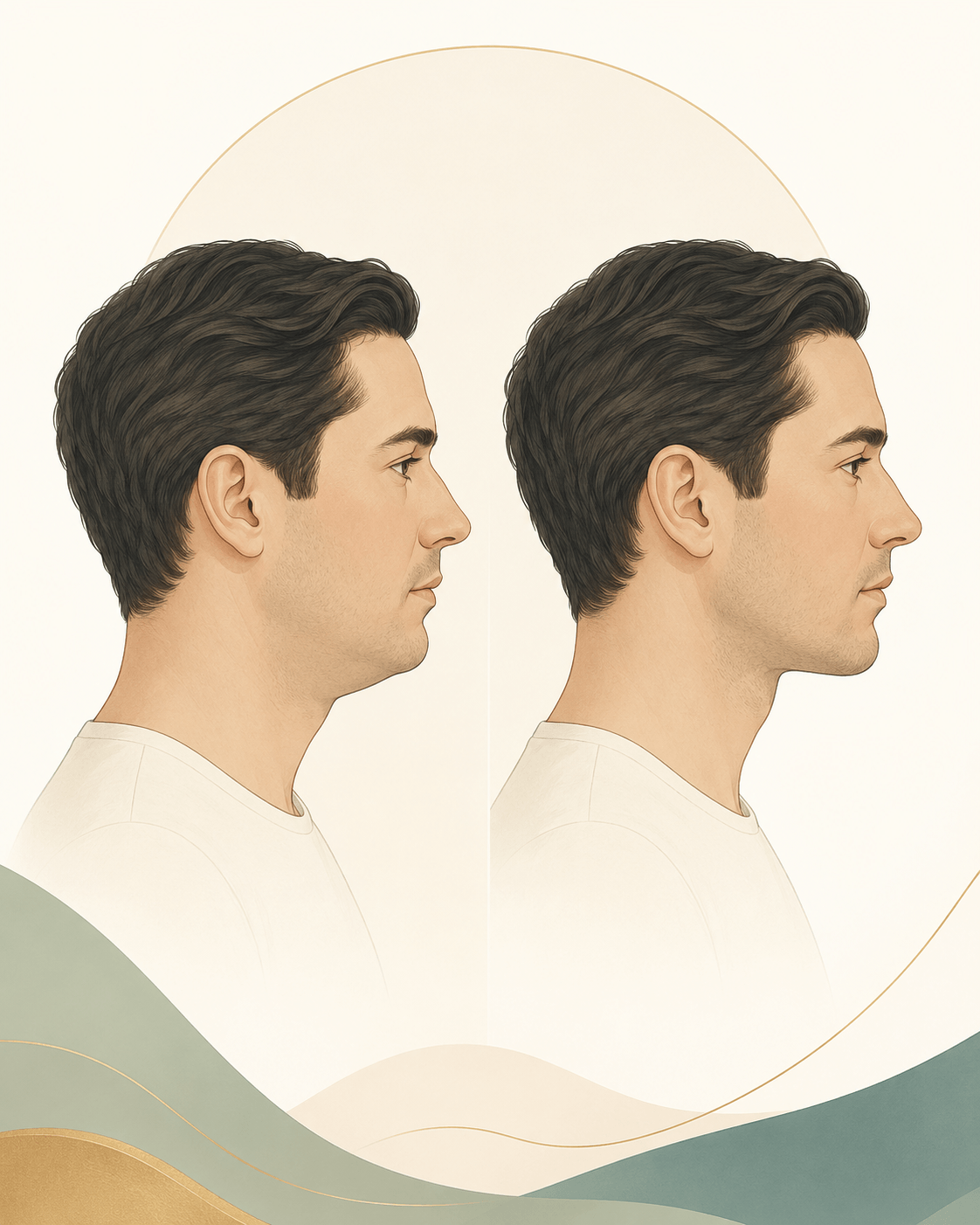 Cambio de perfil cervicomandibular tras Endoláser submentoniano en hombres