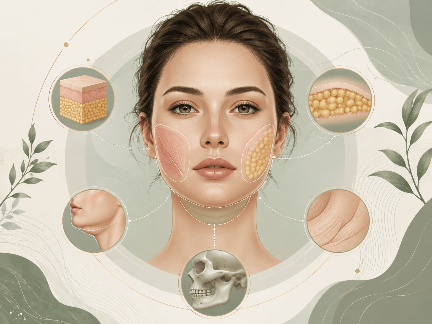 Causas de mejillas llenas y rostro redondo antes de elegir bichectomía