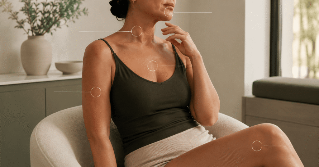 Zonas que pueden valorarse para tensado dérmico con plasma no ablativo